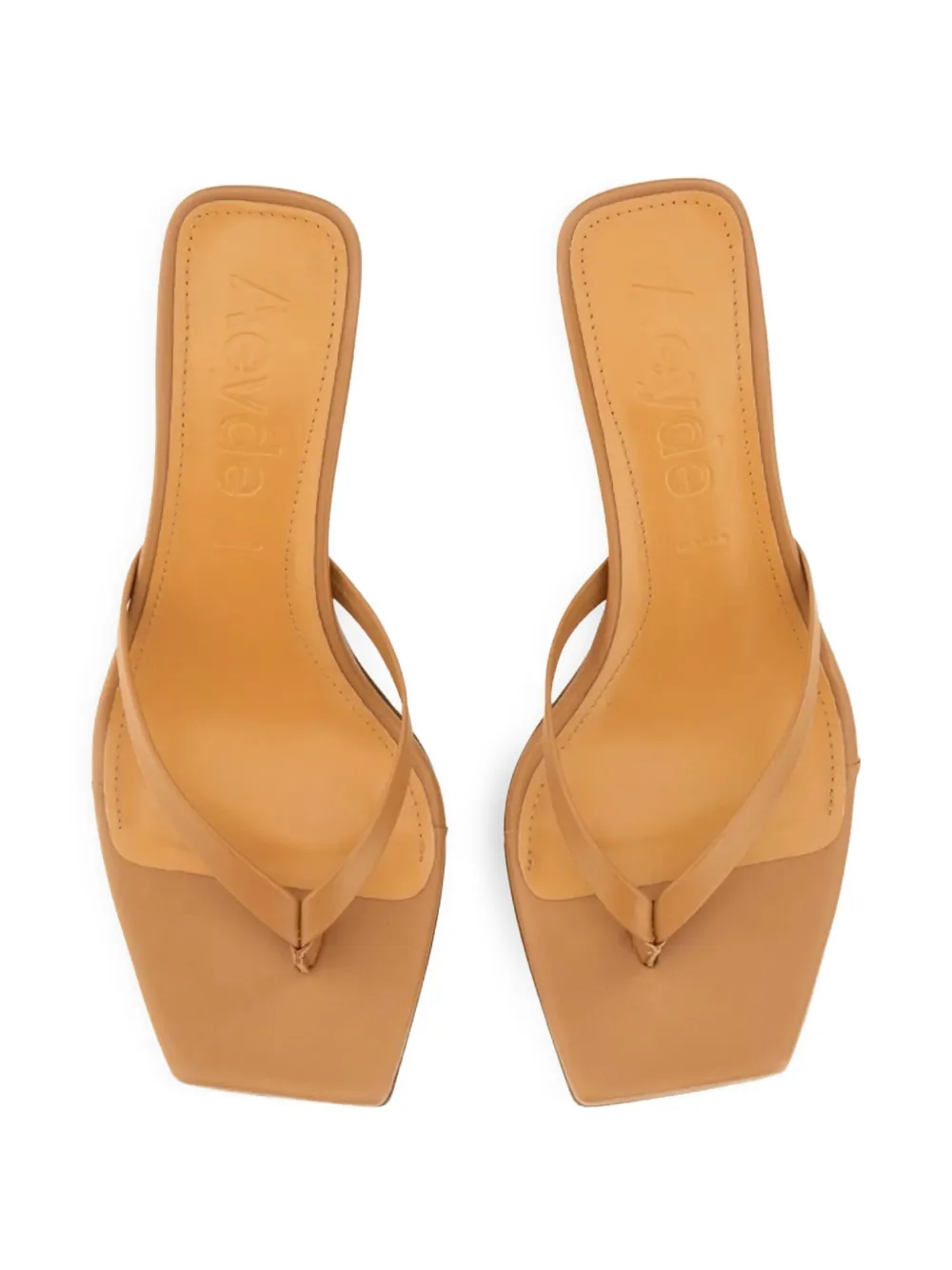 Aeyde Daphne leather sandals Brown