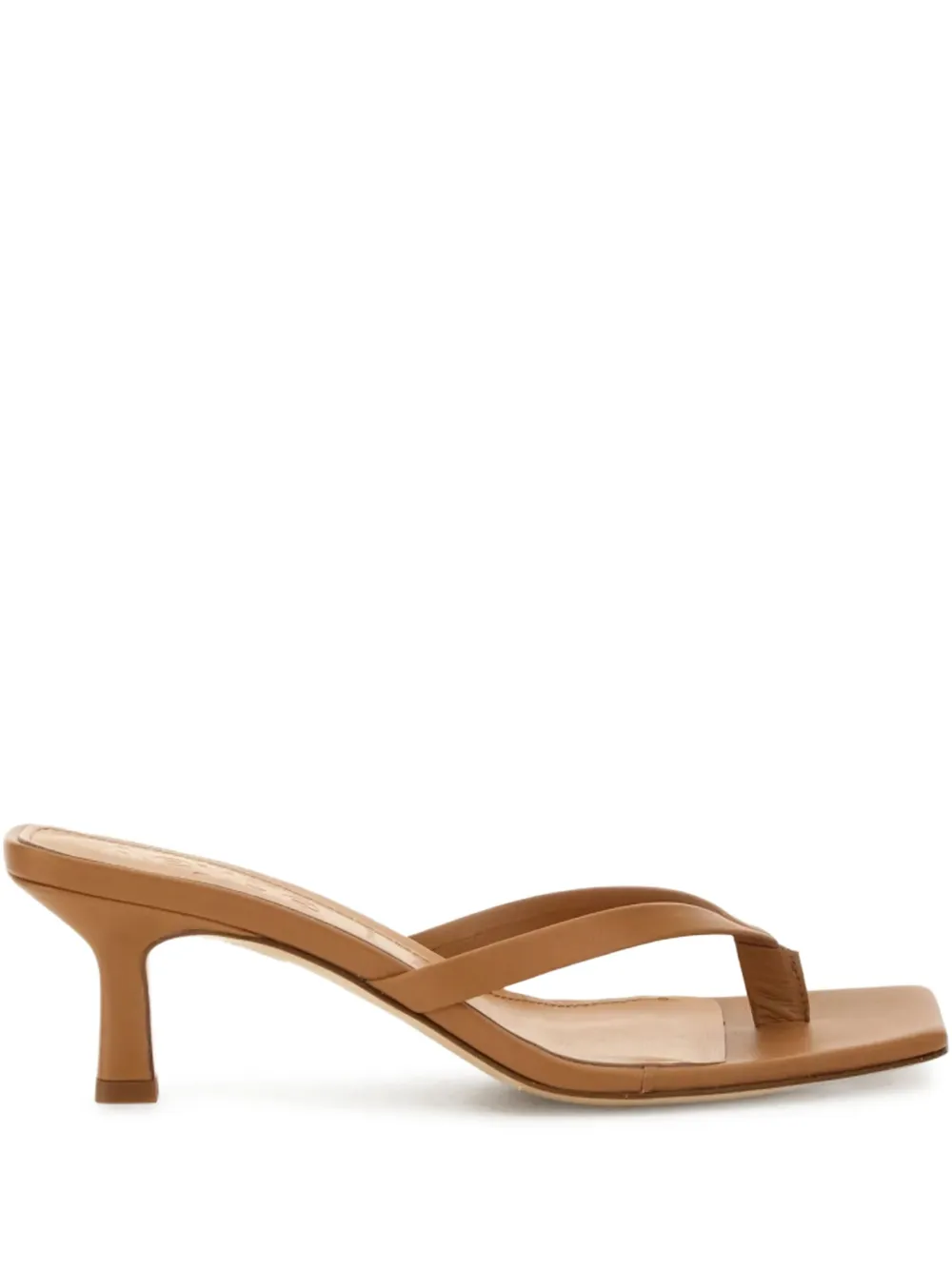 Aeyde Daphne leather sandals Brown