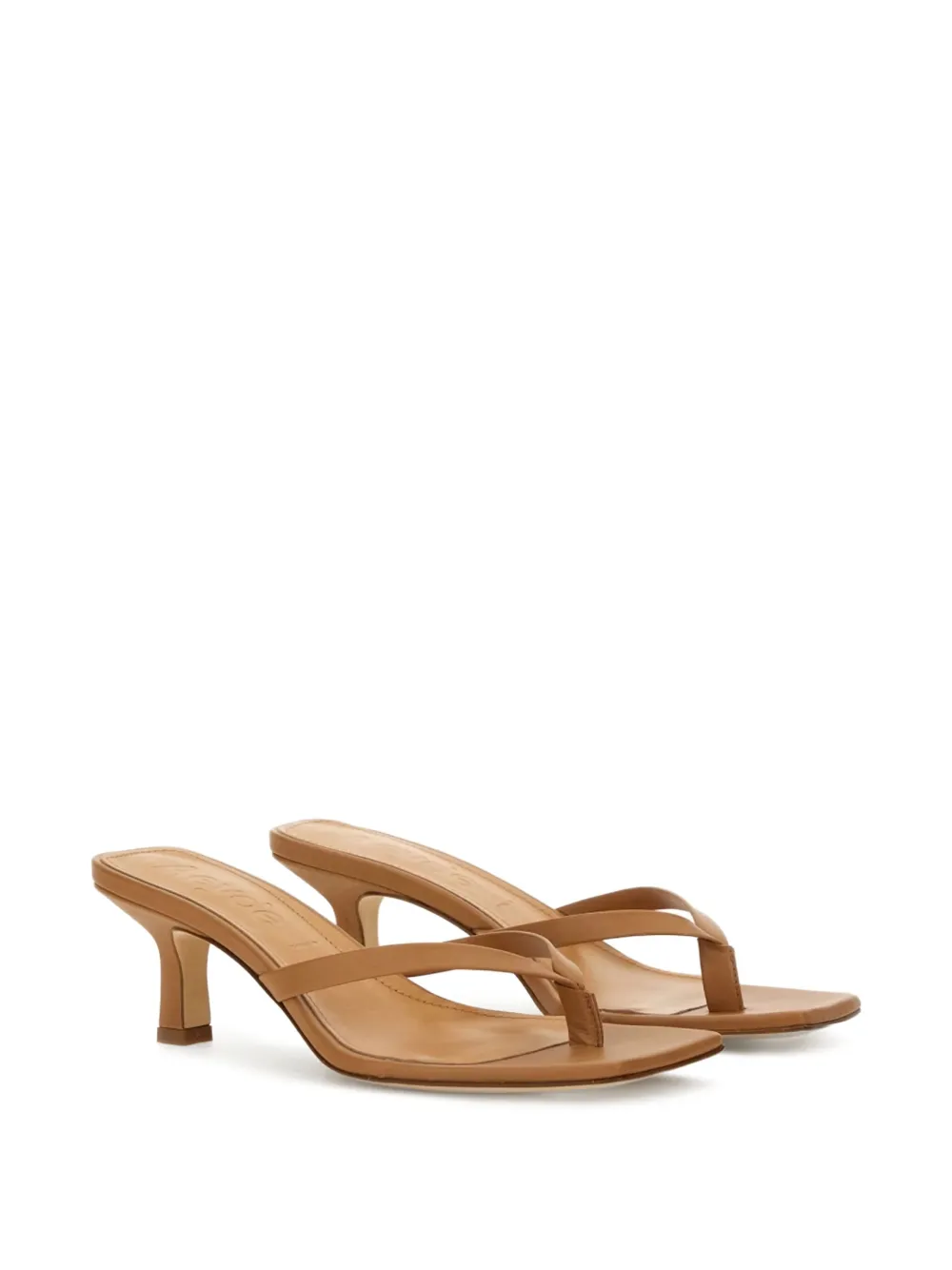 Aeyde Daphne leather sandals Brown