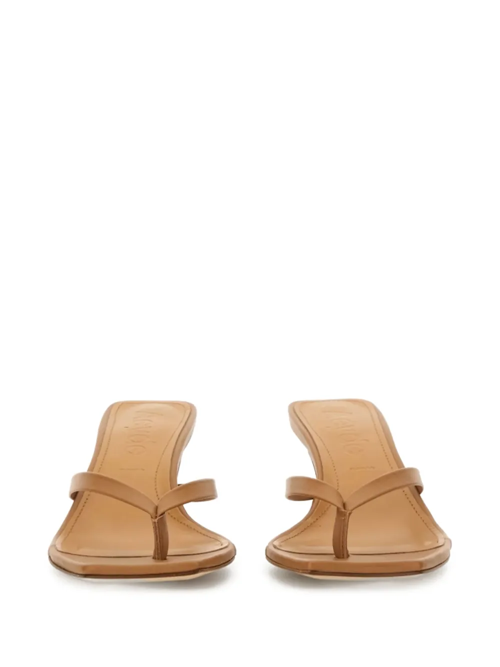 Aeyde Daphne leather sandals Brown