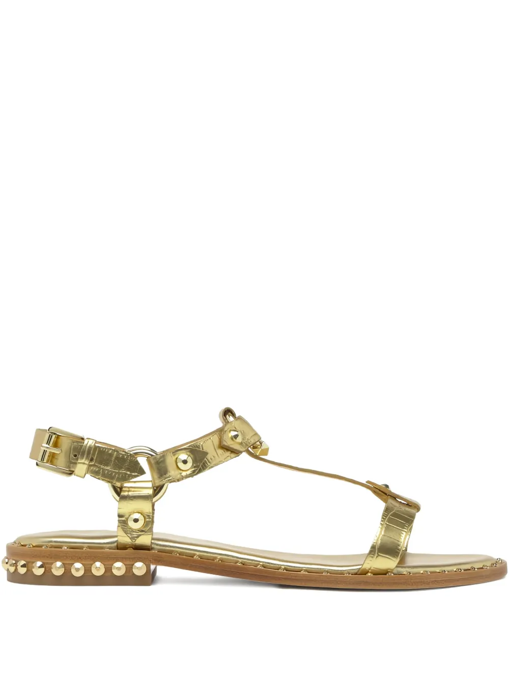 Ash Patsy Bis studded leather sandals Gold