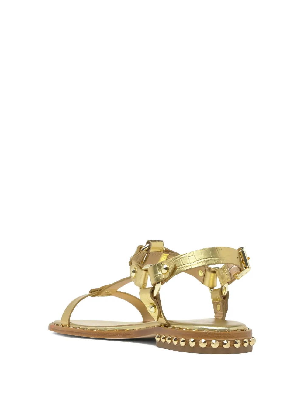 Ash Patsy Bis studded leather sandals Gold