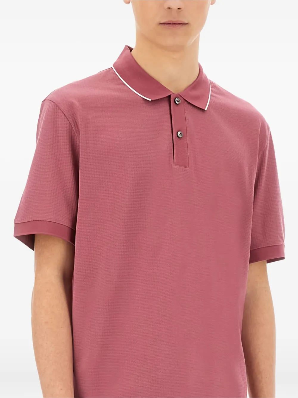 BOSS Piqué poloshirt Roze