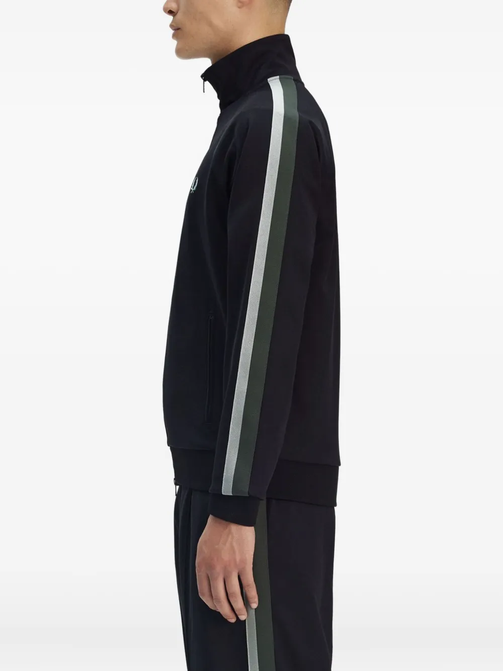 Fred Perry Trainingsjack met raglan mouwen Zwart