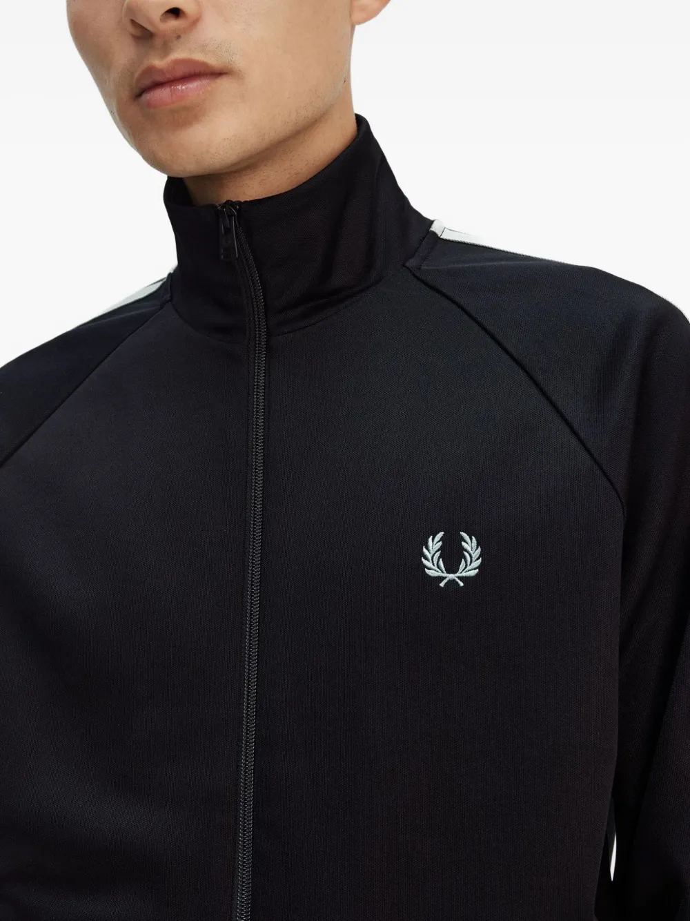 Fred Perry Trainingsjack met raglan mouwen Zwart