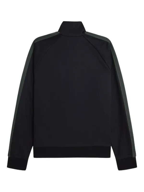 Fred Perry raglan-sleeve Track Jacket Black FARFETCH IN