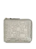 Comme Des Garçons Wallet embossed zip-around wallet - Silver