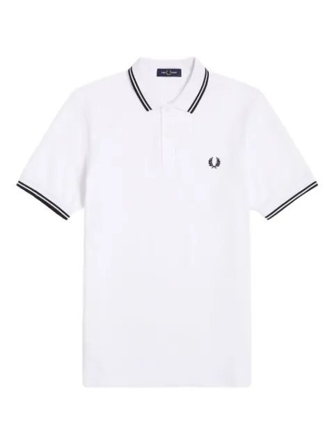 Fred Perry striped-trim polo shirt