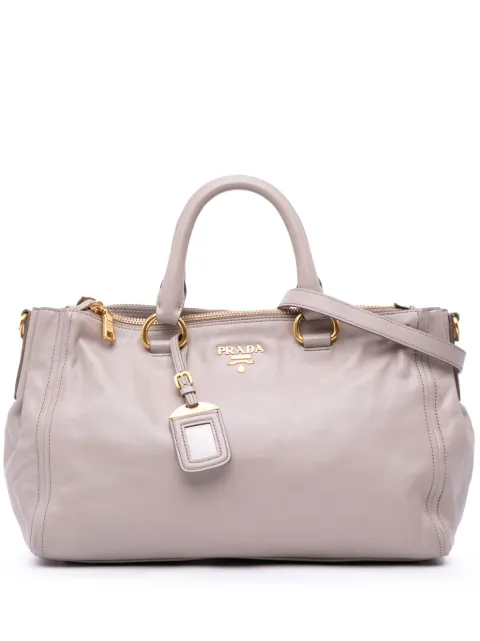 Prada Pre-Owned 2013-2024 Small Soft Calf Double Zip satchel