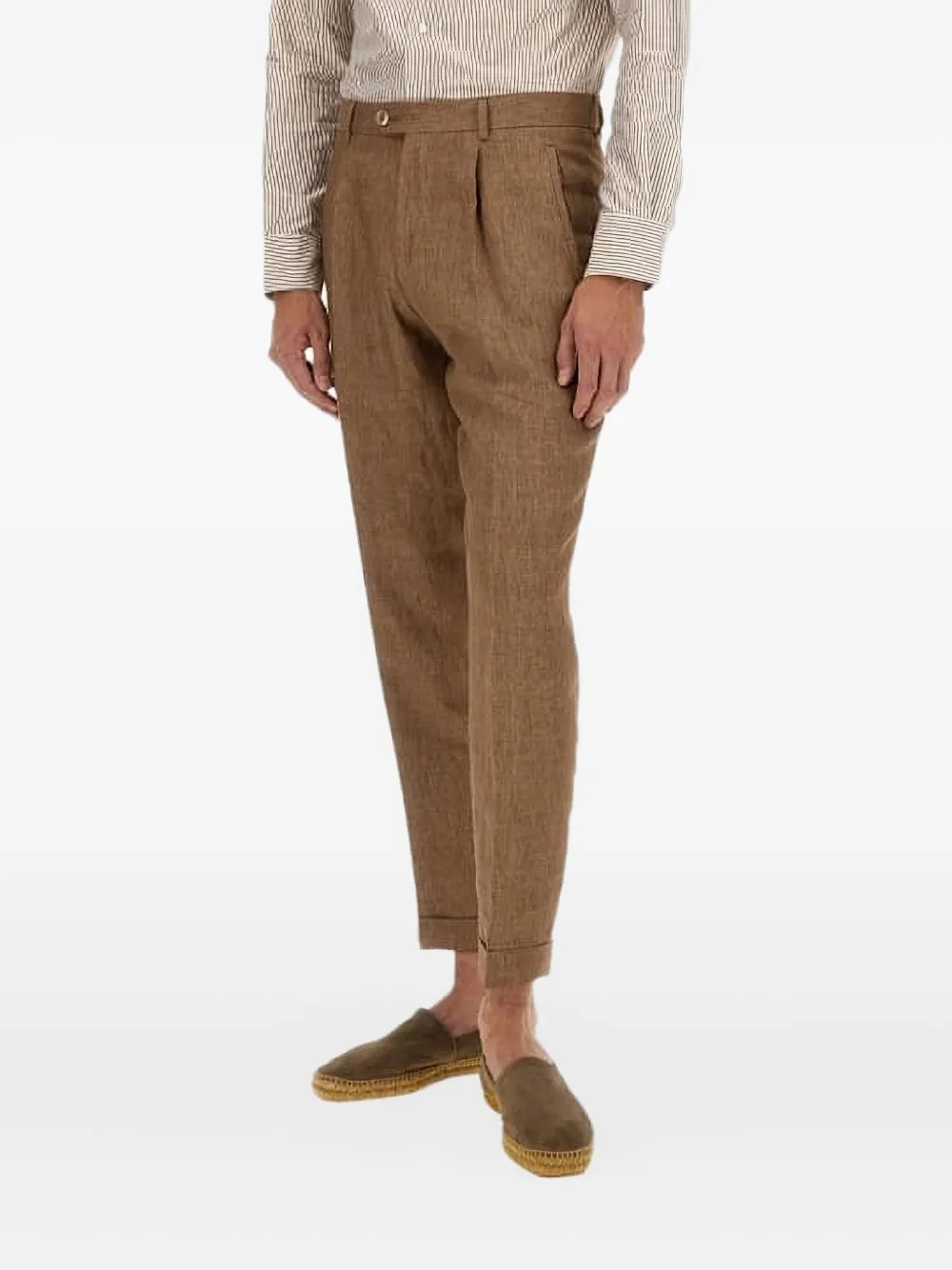 Hugo Boss Boss Trousers In Brown