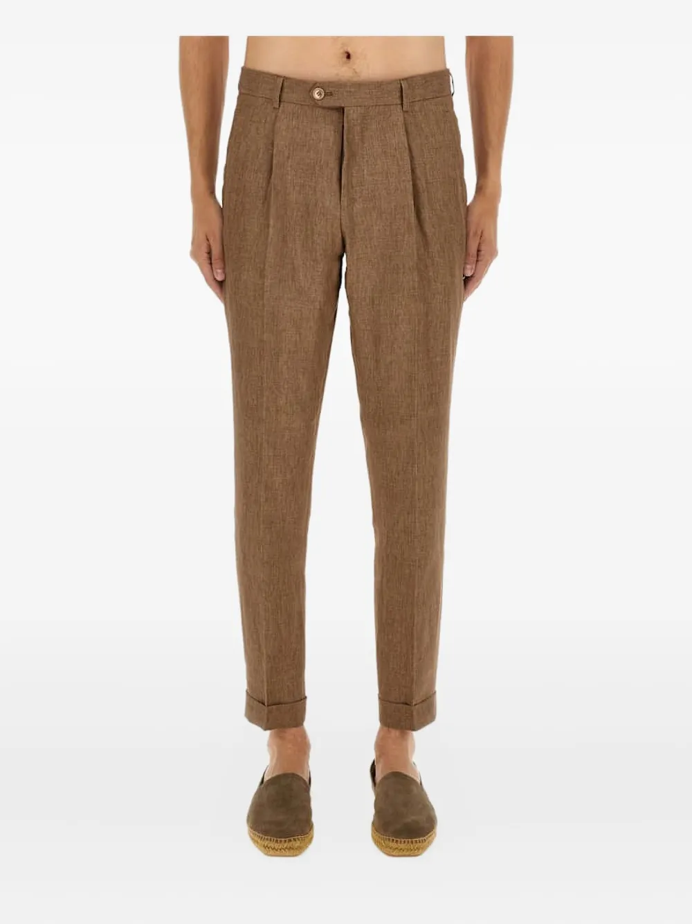 Hugo Boss Boss Trousers In Brown