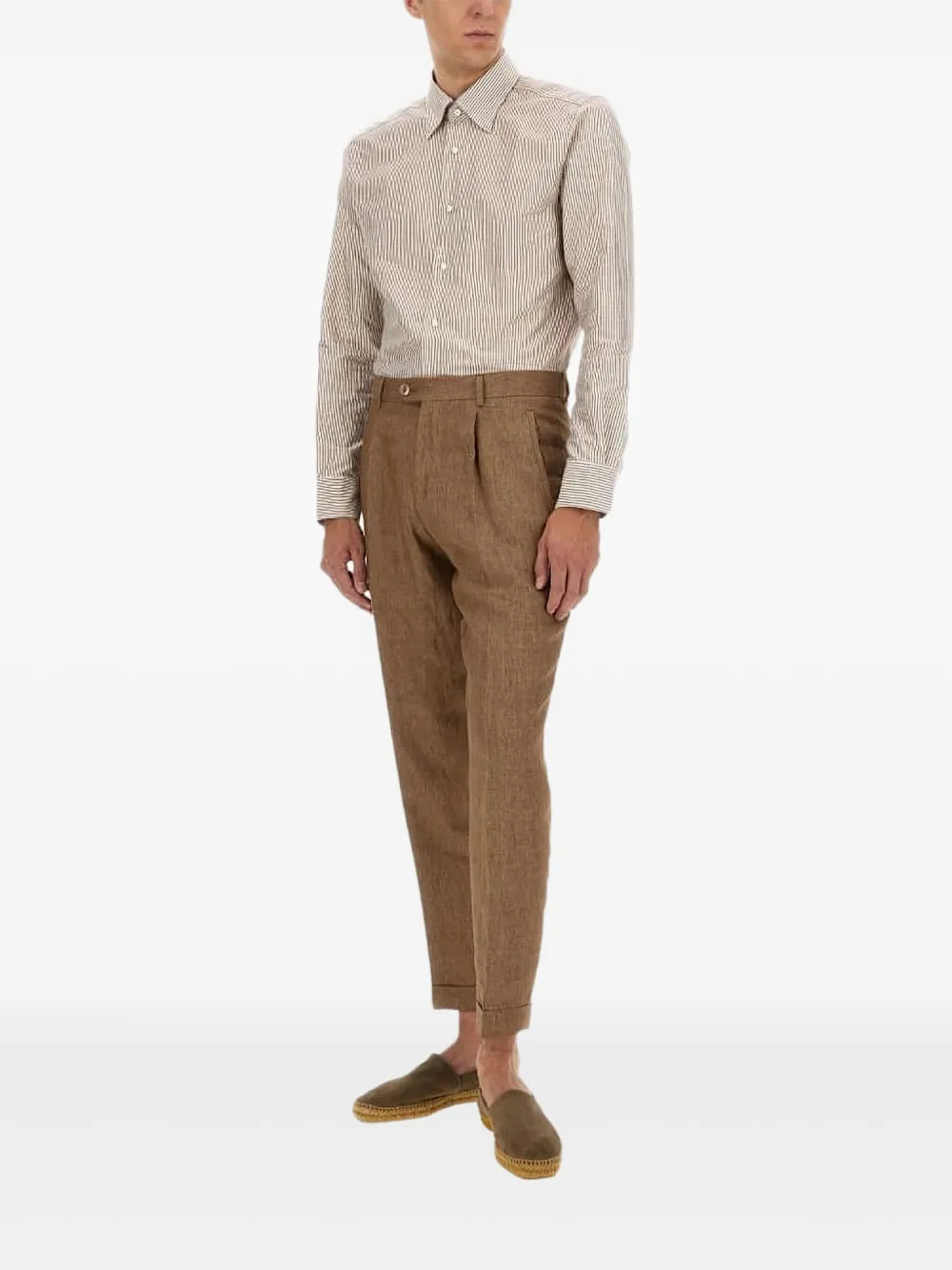 BOSS pleated trousers | Brown | Image 1