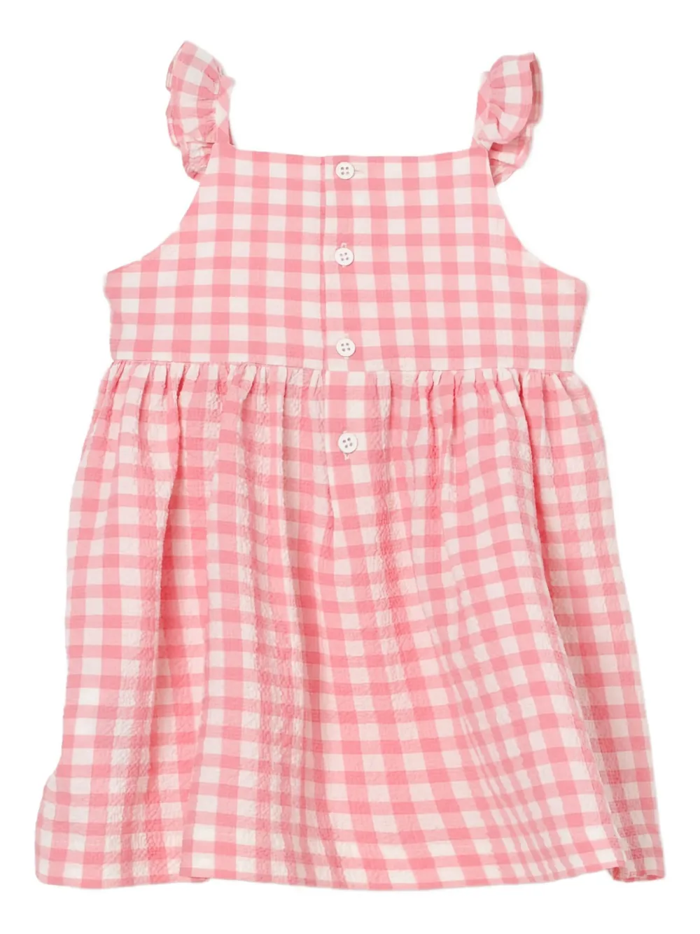 Il Gufo Jurk met gingham ruit Roze