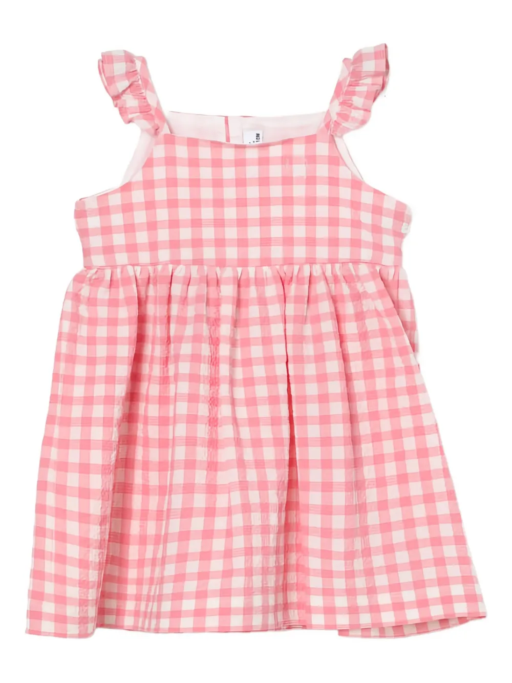 Il Gufo Jurk met gingham ruit Roze