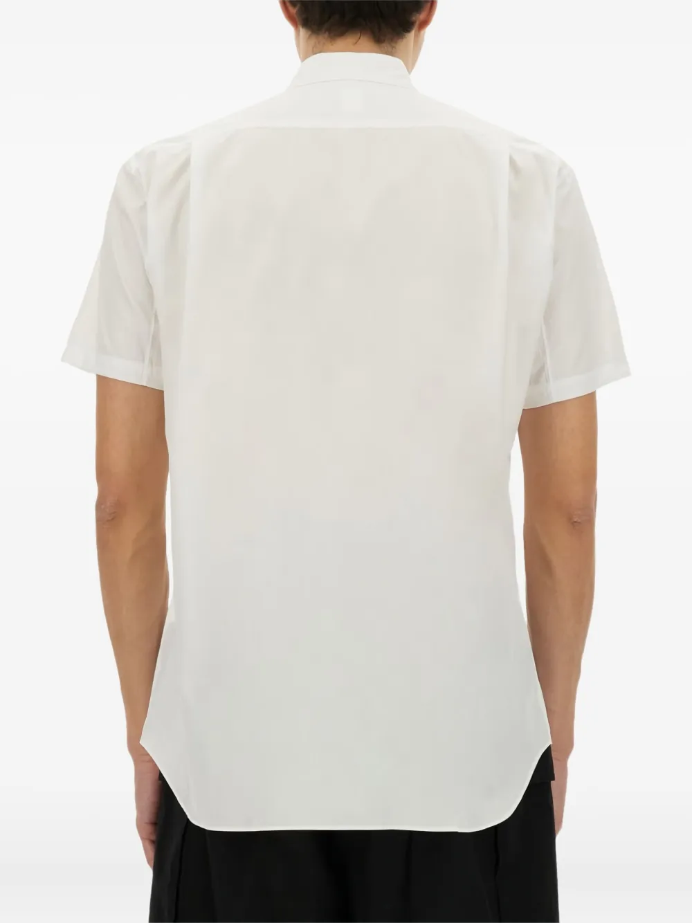 Comme Des Garçons Shirt pleated-panel cotton shirt Wit