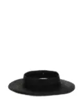 Helen Kaminski raffia visor hat - Black