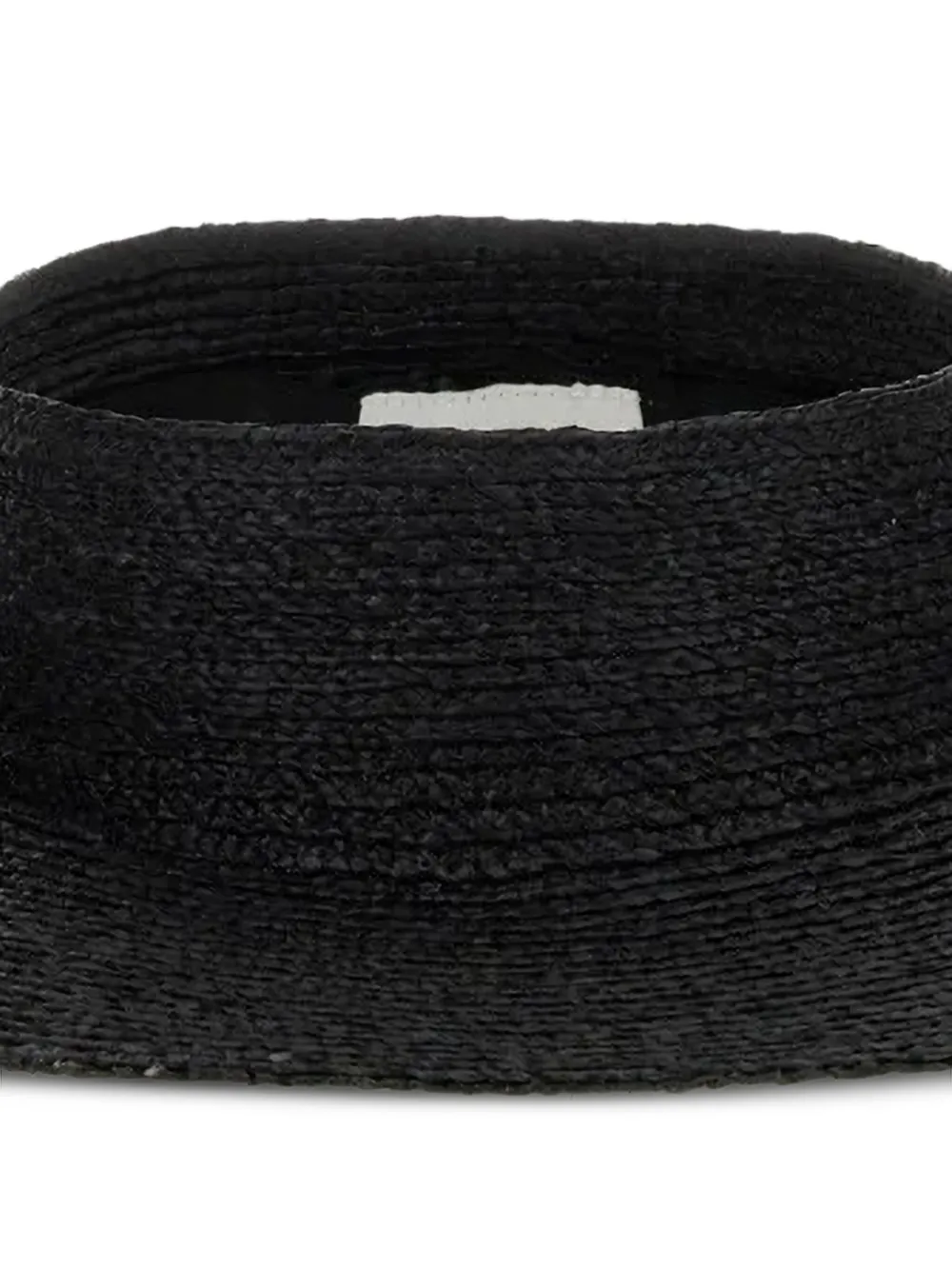 Helen Kaminski raffia visor hat - Zwart