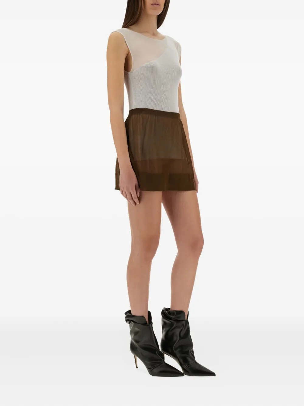 Paloma Wool Rok met doorzichtig vlak Bruin