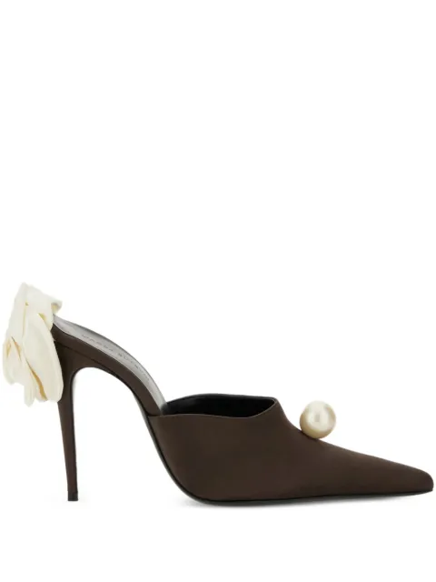 Magda Butrym pearl-embellished pointed-toe mules
