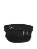 Ruslan Baginskiy Baker Boy embroidered beret - Black