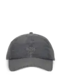 BOSS logo-embroidered baseball cap - Black