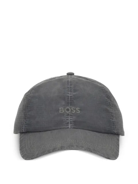 BOSS logo-embroidered baseball cap