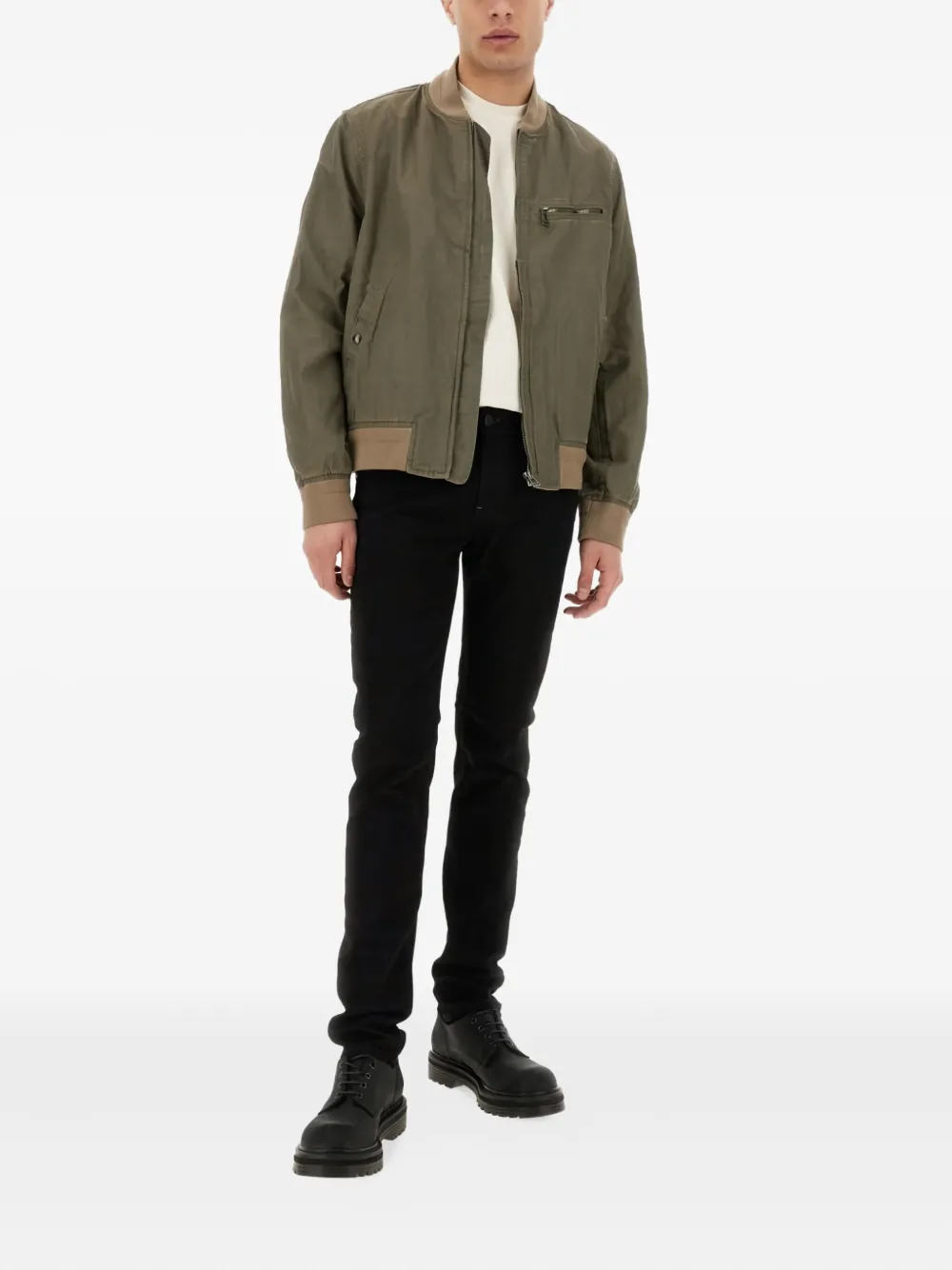 Belstaff zip-fastening bomber jacket Groen