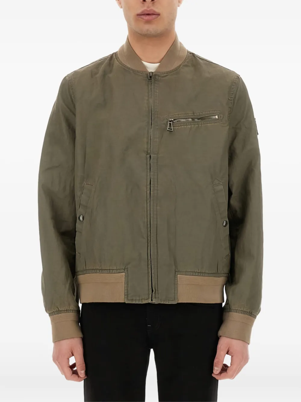 Belstaff zip-fastening bomber jacket - グリーン Belstaff zip-fastening bomber jacket - グリーン