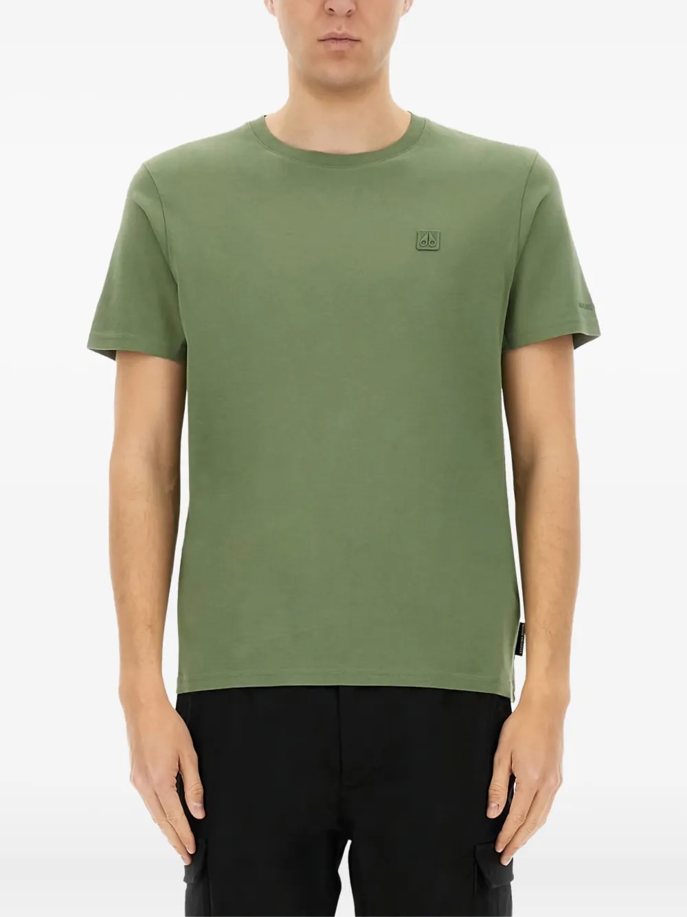 Moose Knuckles T-shirt met geborduurd logo Groen