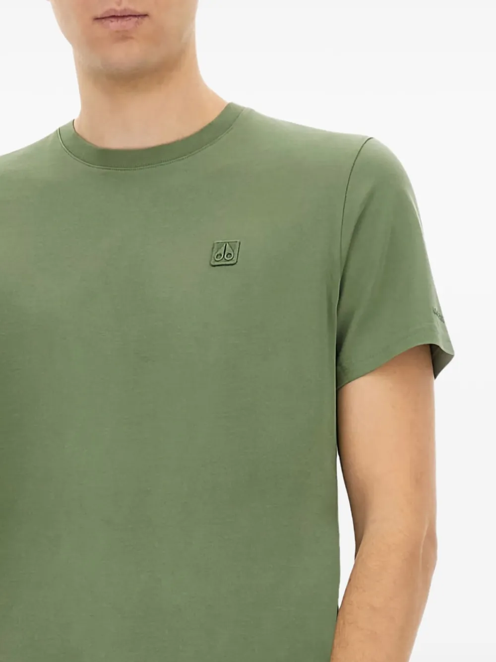 Moose Knuckles T-shirt met geborduurd logo Groen