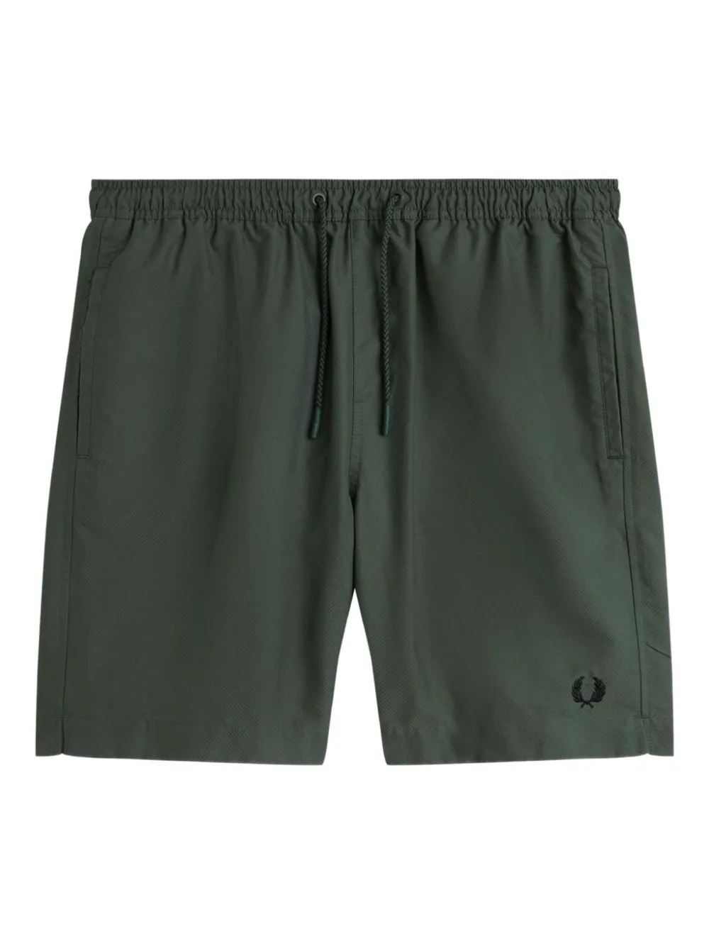 Fred Perry Zwembroek met trekkoordtaille Groen