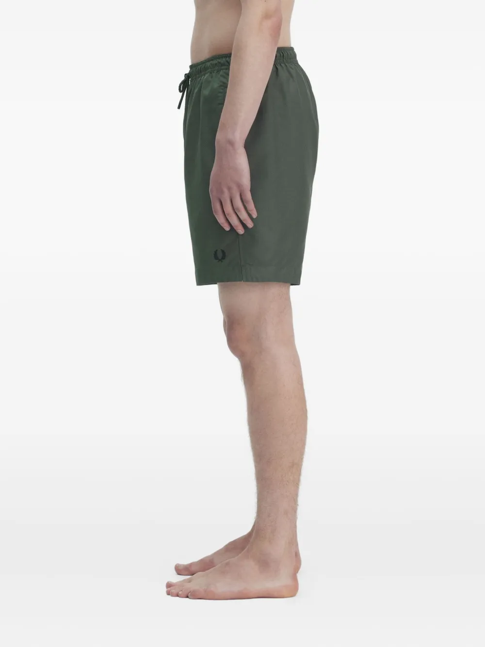 Fred Perry Zwembroek met trekkoordtaille Groen