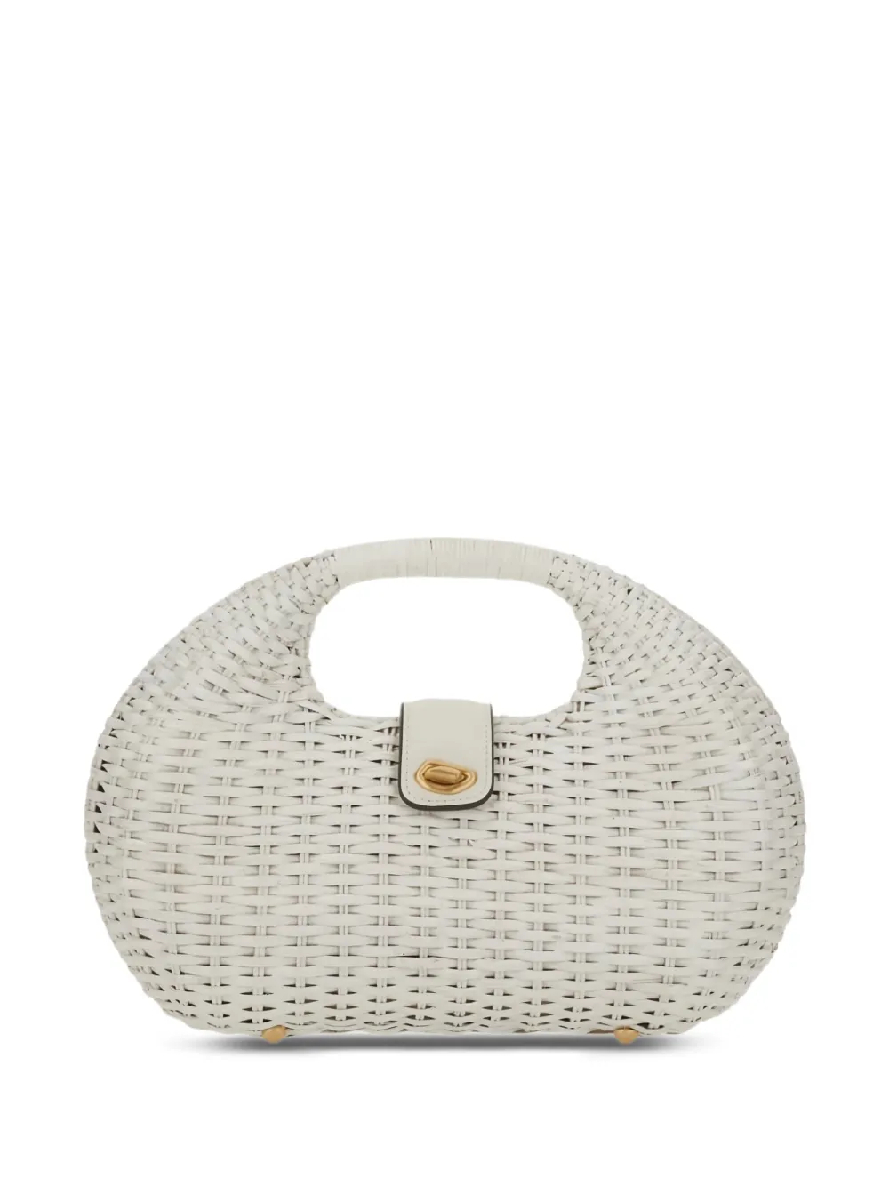 Lydia woven basket-style tote bag