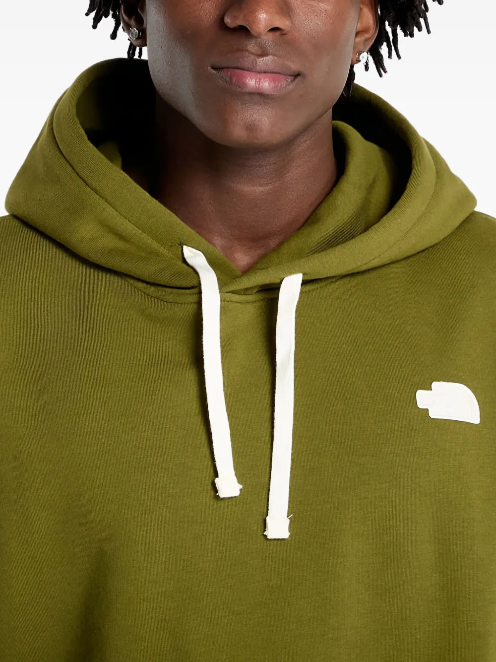 The North Face Hoodie van katoenblend Groen