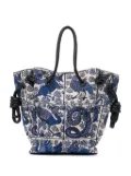 Loewe Pre-Owned 2019 William de Morgan Small Canvas Flamenco Knot tote bag - Blue