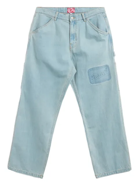 Pleasures patch-detailed jeans