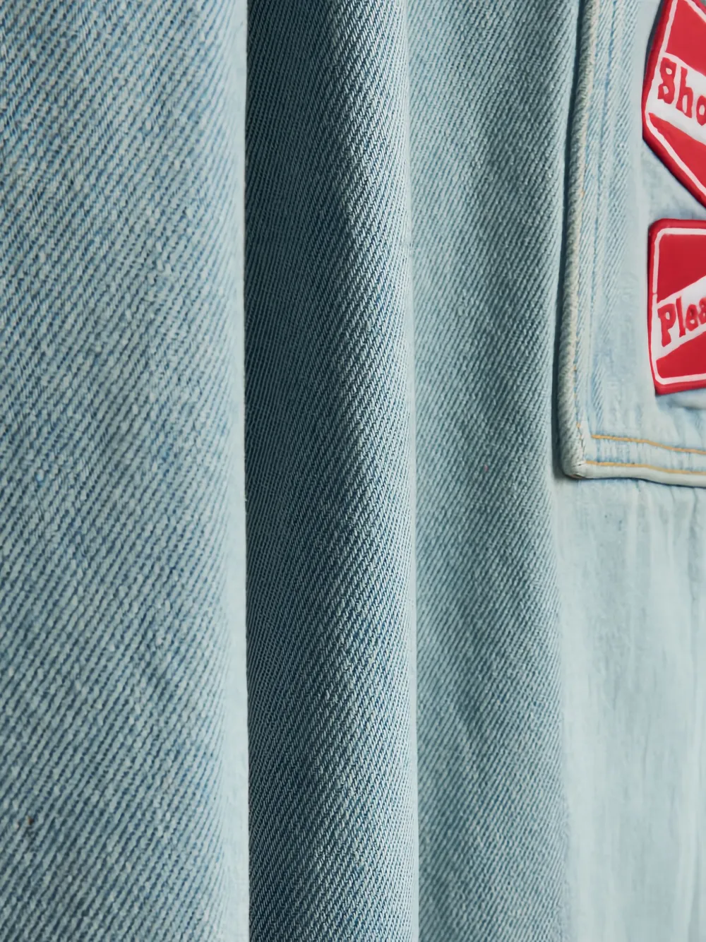 patch-detailed jeans