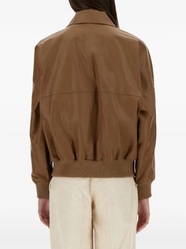 BRUNELLO CUCINELLI ジップアップジャケット 48 Brunello Cucinelli ジップアップ ジャケット | ブラウン | FARFETCH JP