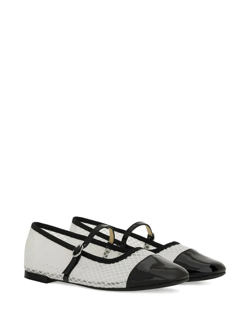 Repetto patent-toecap ballet flats White