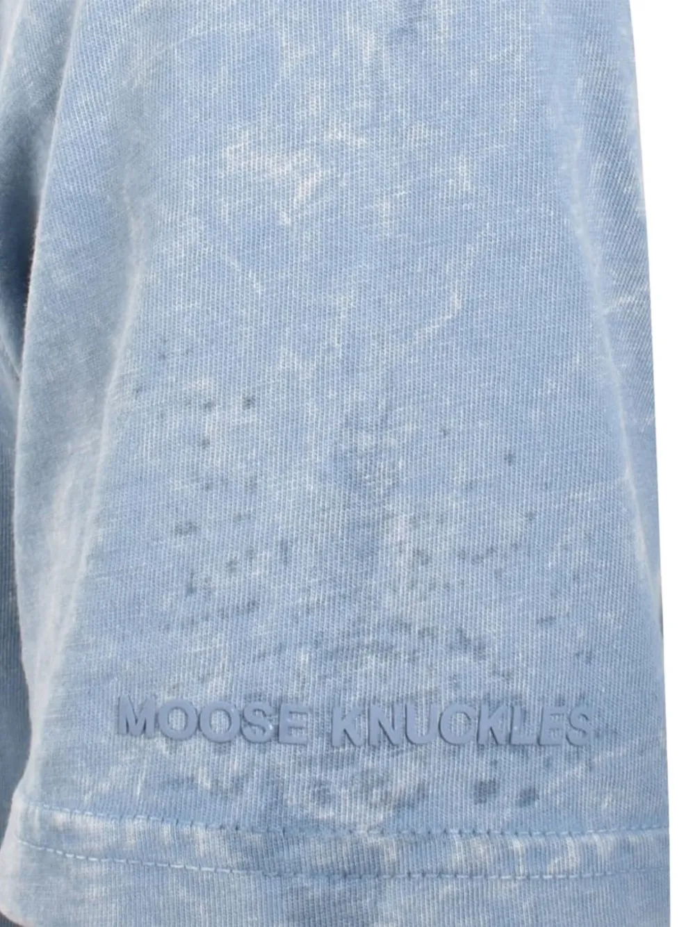 Moose Knuckles Crew-neck Cotton T-shirt In Blue