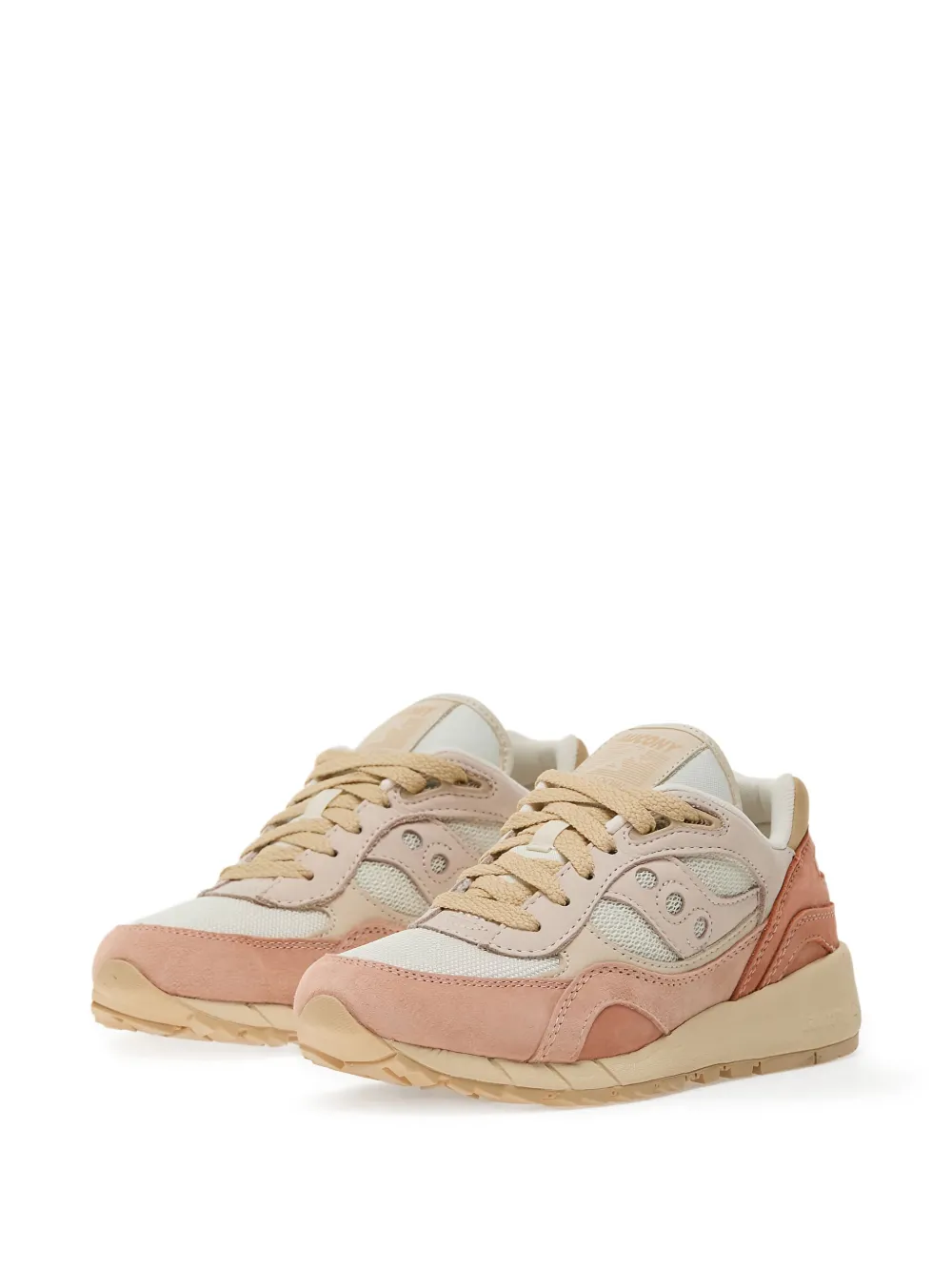 Saucony Shadow 6000 suede-panelled sneakers Pink
