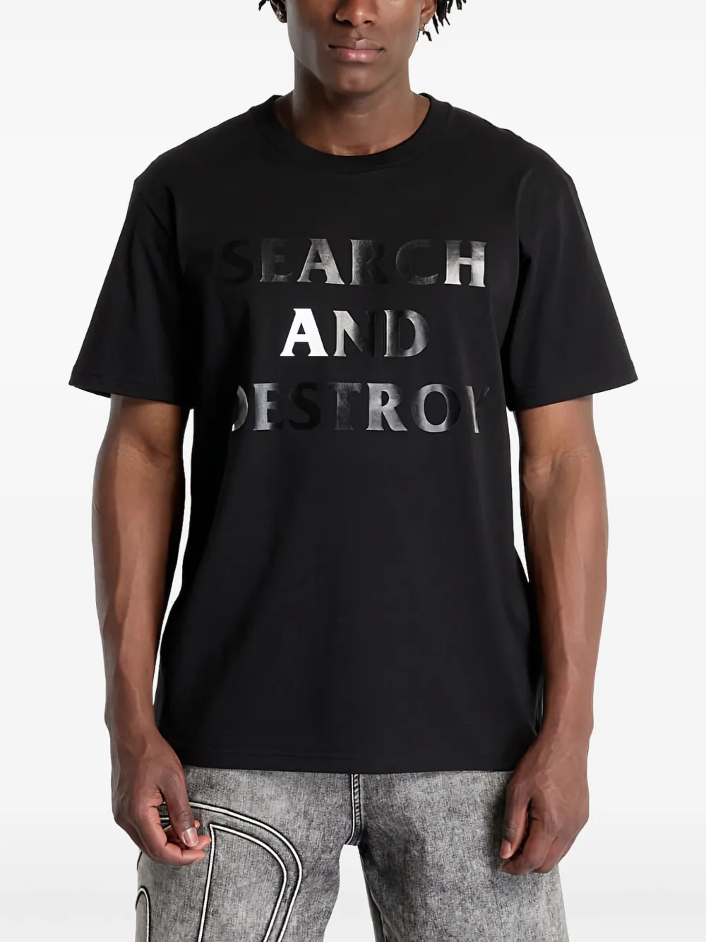 1017 ALYX 9SM playera con estampado gráfico | negro | Image 1