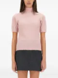 A.P.C. short-sleeve mock-neck jumper - Pink