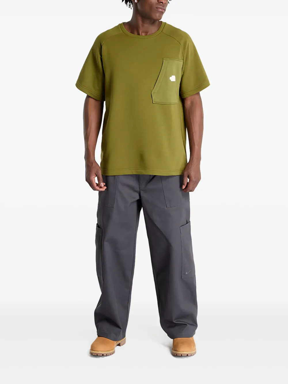 The North Face front-pocket T-shirt - Groen