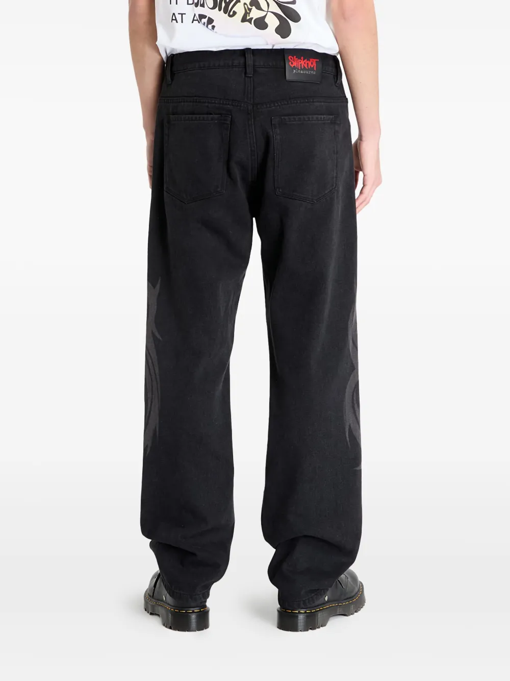 Pleasures x Slipknot jeans met 5 zakken Zwart