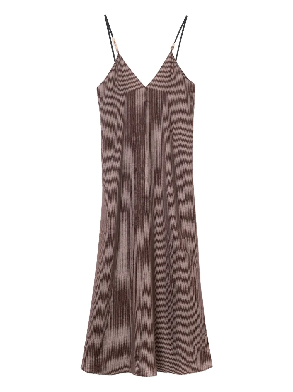 Alysi stripe-pattern maxi dress Bruin