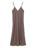 Alysi stripe-pattern maxi dress - Brown