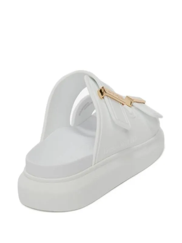 【Alexander McQueen】ダブルストラップサンダル ☆送料関税込☆ Alexander McQueen ダブルストラップ サンダル | ホワイト