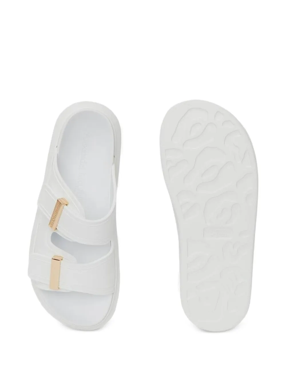 Alexander McQueen double-strap sandals White
