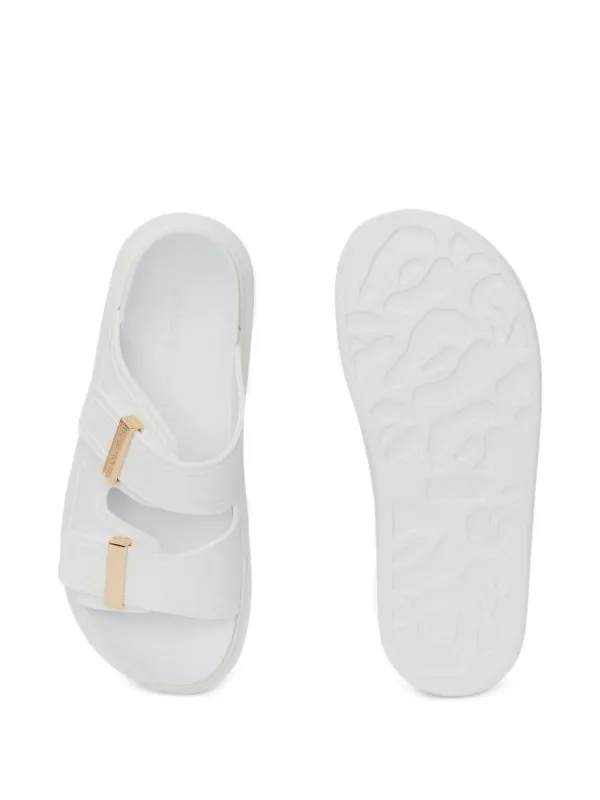 【Alexander McQueen】 Alabama Double Strap Sandals Alexander McQueen Double strap flat sole sandal | The